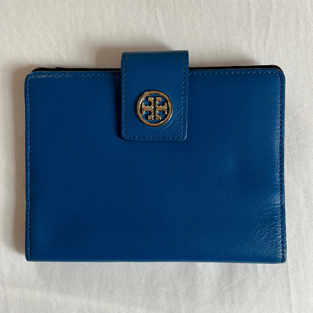 Tory Burch Royal Blue Wallet + Cardholder